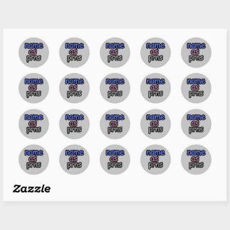 Sticker Rond Feuille d'autocollants Pronoun
