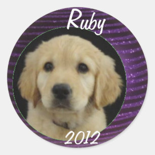 Sticker Rond Feuille d'autocollants Ruby 2012