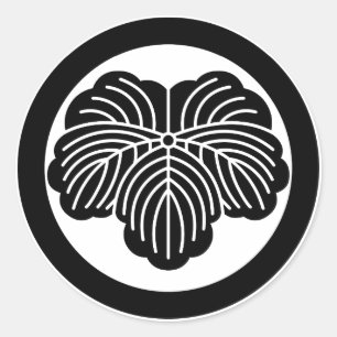 Sticker Rond Feuille de lierre en cercle