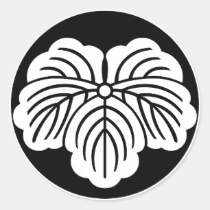 Sticker Rond Feuille d'ivoire dans le gâteau de riz