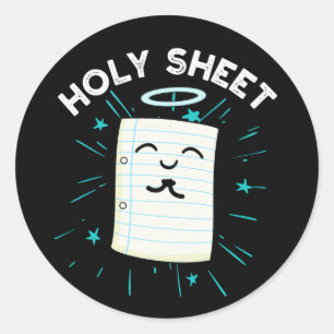 Sticker Rond Feuille Saint Funky Halo Papier Pun Dark BG