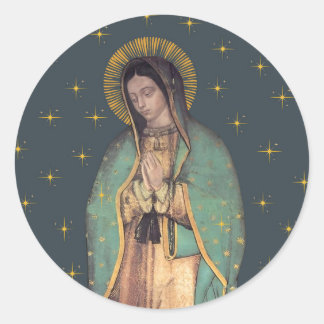 Sticker Rond Feuilles d'autocollants ronds Notre-Dame de Guadal