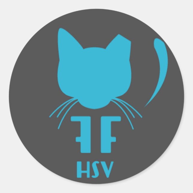 Sticker Rond Feuilles de logos de VHS oubliées (Devant)