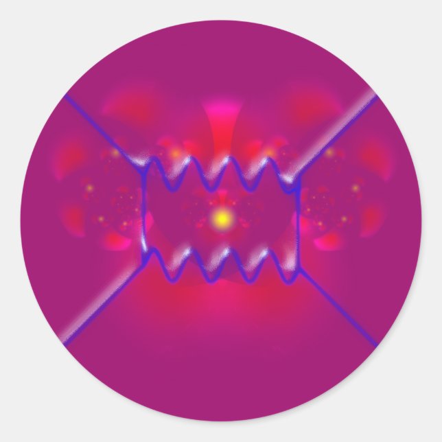 Sticker Rond feynman diagramme (Devant)