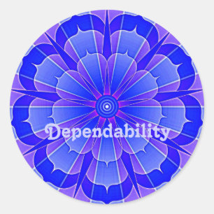 Sticker Rond Fiabilité (autocollant de vertu)