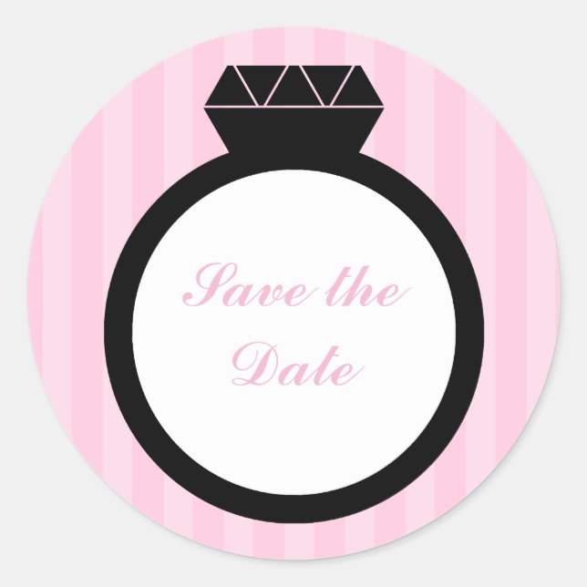 Sticker Rond Fiançailles Ceintures Mariages (Devant)