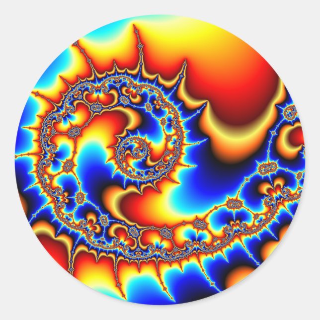 Sticker Rond Fibonaccispikeral (Devant)