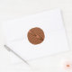Sticker Rond Fibre de bois Brown texturisée (Enveloppe)