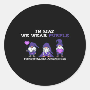 Sticker Rond Fibro de sensibilisation à la fibromyalgie en mai