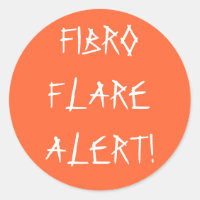 FIBRO FLARE ALERT ! -autocollants