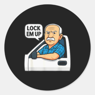 Sticker Rond Fiche Le Camp Mec Enferme Les Drôle Pour Hommes Fe