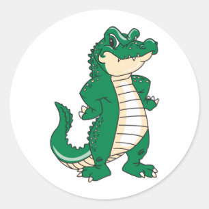 Sticker Rond Fier Alligator