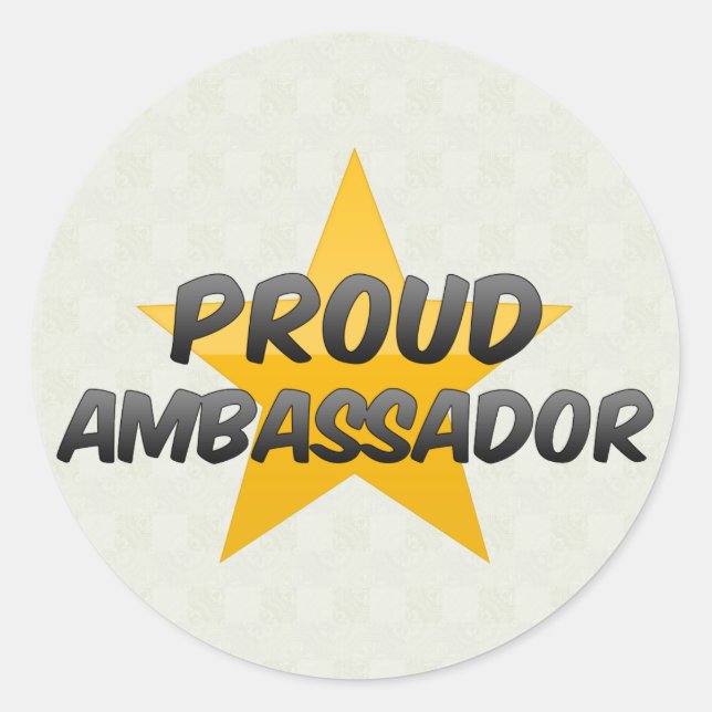 Sticker Rond Fier Ambassadeur (Devant)