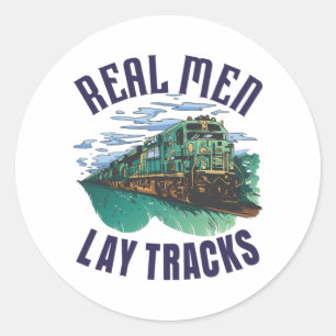 Sticker Rond Fier bâtisseur de piste