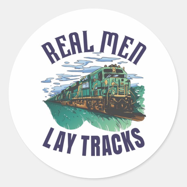 Sticker Rond Fier bâtisseur de piste (Devant)