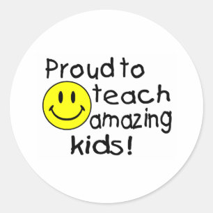 Sticker Rond Fier D'Enseigner Aux Enfants Extraordinaires