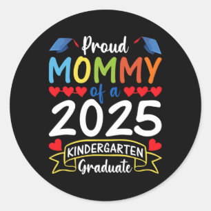 Sticker Rond Fier Maman D'Un Diplômé De La Maternité 2025