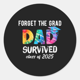 Sticker Rond Fier Papa D'Un Don De 2025 Graduate 2025 Graduatio