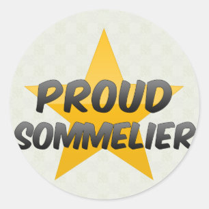 Sticker Rond Fier Sommelier