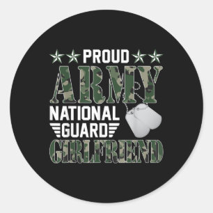 Sticker Rond Fière Armée Garde Nationale Girami Militaire Fami