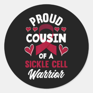 Sticker Rond Fière Cousine D'Une Cellule De Guerrier De La Fauc