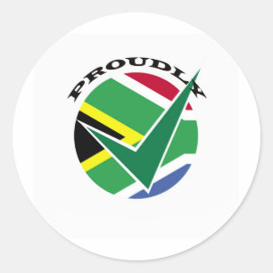 Sticker Rond Fière d'Afrique du Sud