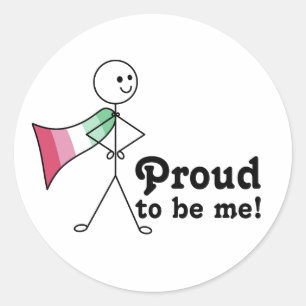 Sticker Rond Fière d'être moi Abrosexué Pride super héros
