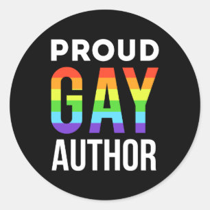Sticker Rond Fière Gay Auteur Pride LGBTQ