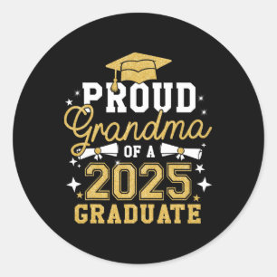 Sticker Rond Fière Grand-Mère D'Un Diplôme De Grand-Mère De 202