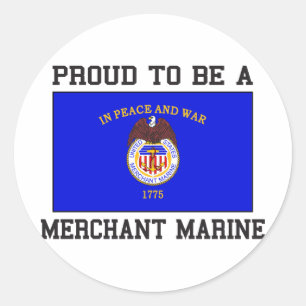 Sticker Rond Fière marine marchande