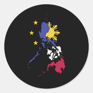 Sticker Rond Fière Philippines Philippin Pinoy