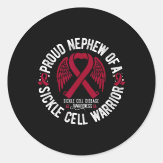 Sticker Rond Fiers Néphouc D'Un Guerrier De Cellule De Faucille