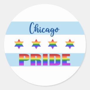 Sticker Rond Fierté de Chicago