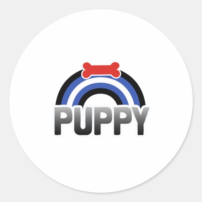 Sticker Rond Fierté de jeu de marionnettes (Devant)