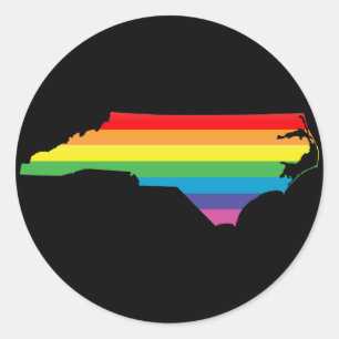 Sticker Rond fierté de la carolina du nord.