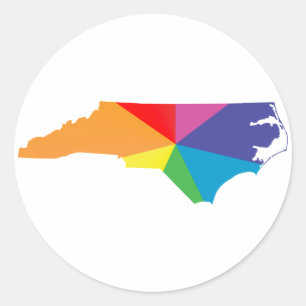 Sticker Rond fierté de la carolina du nord.