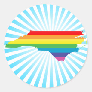 Sticker Rond fierté de la carolina du nord.