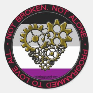 Sticker Rond Fierté des robots d'as