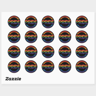 Sticker Rond Fierté et égalité des gays et des transgenres