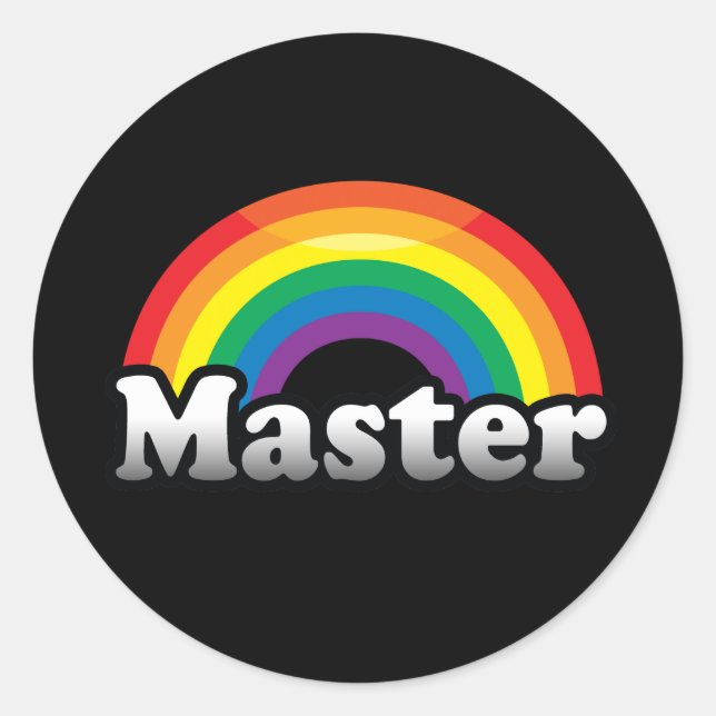 STICKER ROND FIERTE MAÎTRESSE (Devant)