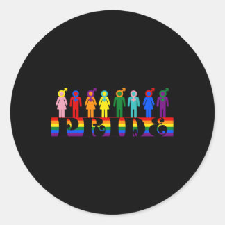 Sticker Rond Fierté Pour Tous Les Mois De Fierté Pour Lgbtqia A