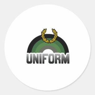 Sticker Rond Fierté uniforme