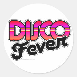 Sticker Rond Fièvre Disco