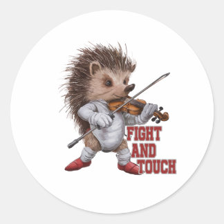 Sticker Rond fight and touch