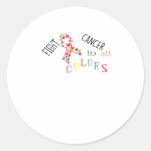 Sticker Rond Fight Cancer