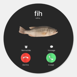 Sticker Rond Fih Appel Me Rappel Message Refuser Accepter Télép