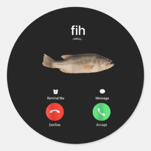 Sticker Rond Fih Appel Me Rappel Message Refuser Accepter Télép