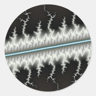 Sticker Rond Fil électrique - Fractal