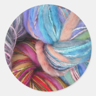 Sticker Rond Fil Tricot teint