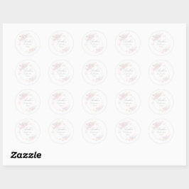 Sticker Rond Fille de confirmation
